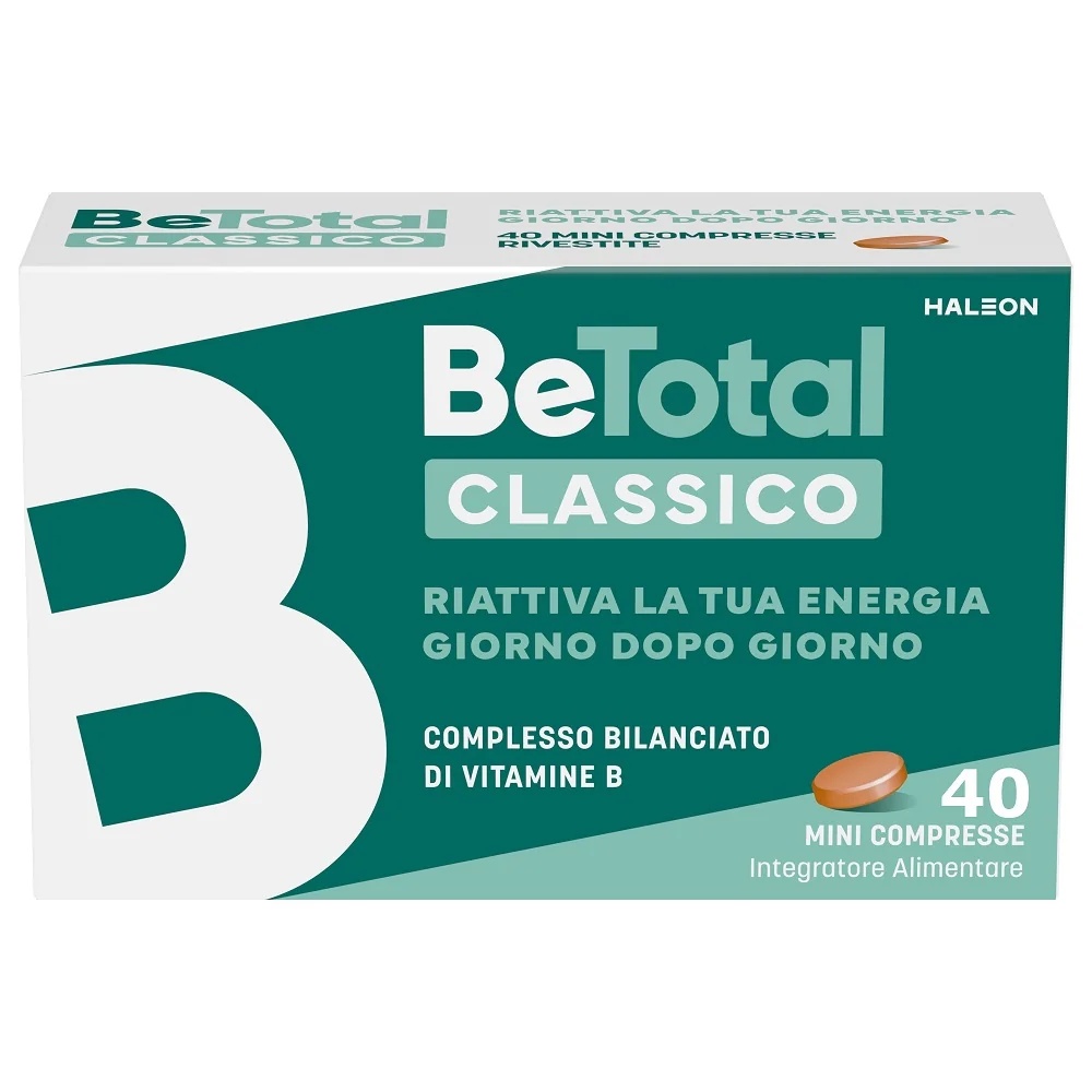 BE-TOTAL Complément alimentaire Be-Total Complexe équilibré de vitamines B 40 comprimés Vitamine B, B3 Vitamine B12 Acide folique Énergie pour adultes