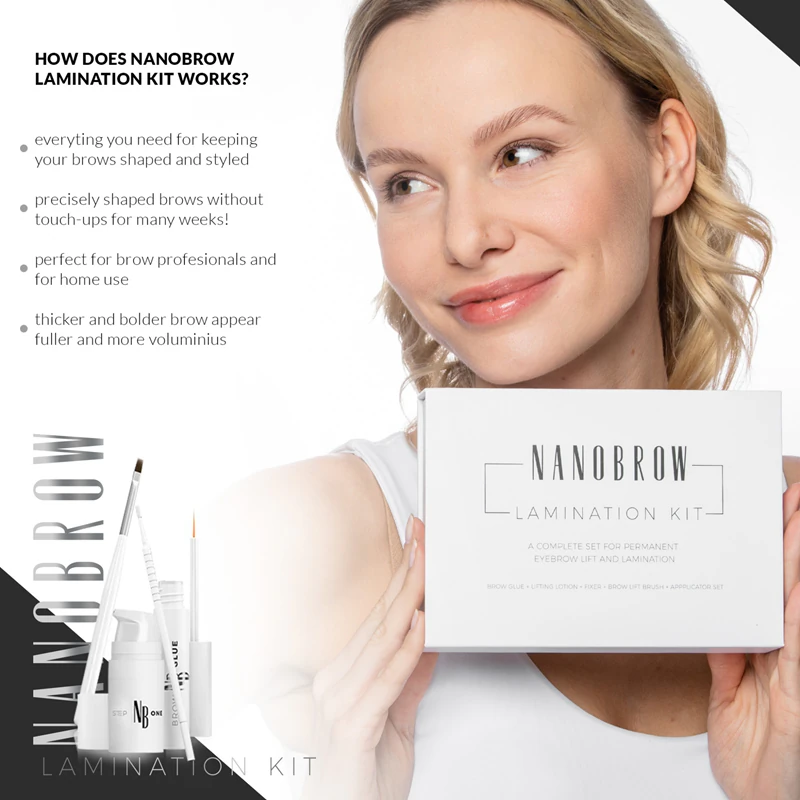 Paleta modeladora de sobrancelhas Nanobrow Lamination Kit