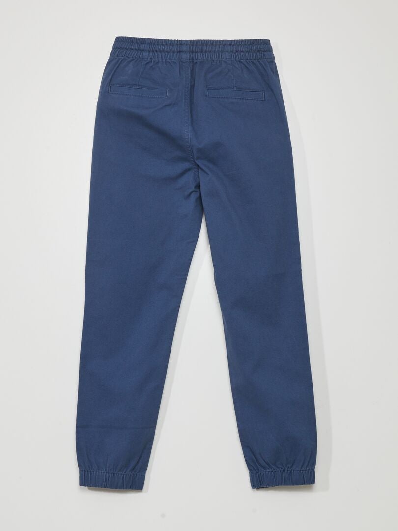 Joggingbroek met elastische tailleband - BLAUW