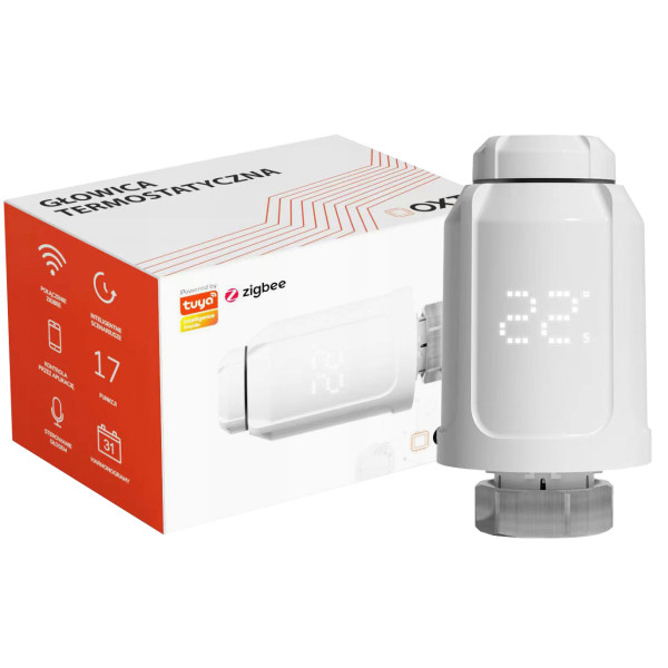 Głowica Termostatyczna Oxt Gtz10 Termostat Grzejnikowy Zigbee Tuya