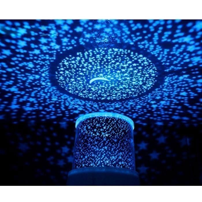 Projecteur Lampe LED Etoile Bleu - Veilleuse Galaxie Effet Cadeau romantique pour Bb Enfant amoureux VEILLEUSE HORS PUERICULTURE