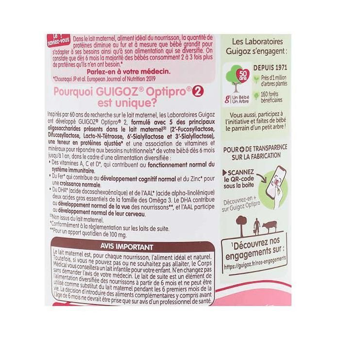 Guigoz Optipro Estágio 2 Leite +6 meses 780g