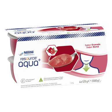 Resource Aqua Granatepledrikk med geltekstur 4 x 125 g