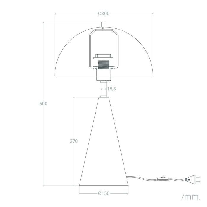 Shimo Black Metal Table Lamp