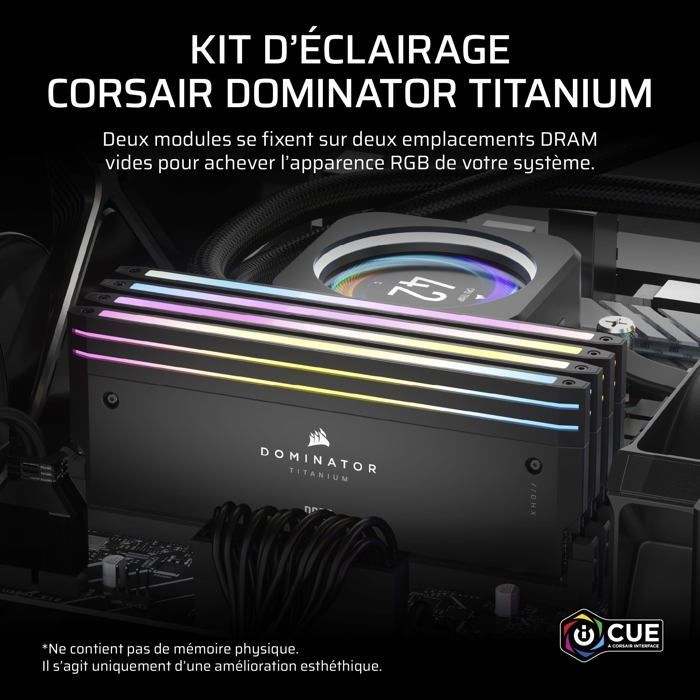 CORSAIR Dominator Titanium DDR5 RAM Modules - Black - 2 Modules - Unbeatable Performance