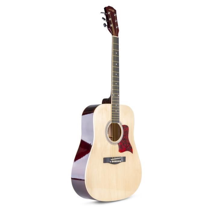 MAX SoloJam akoestische gitaar - Licht hout, stalen snaren - Complete startersset