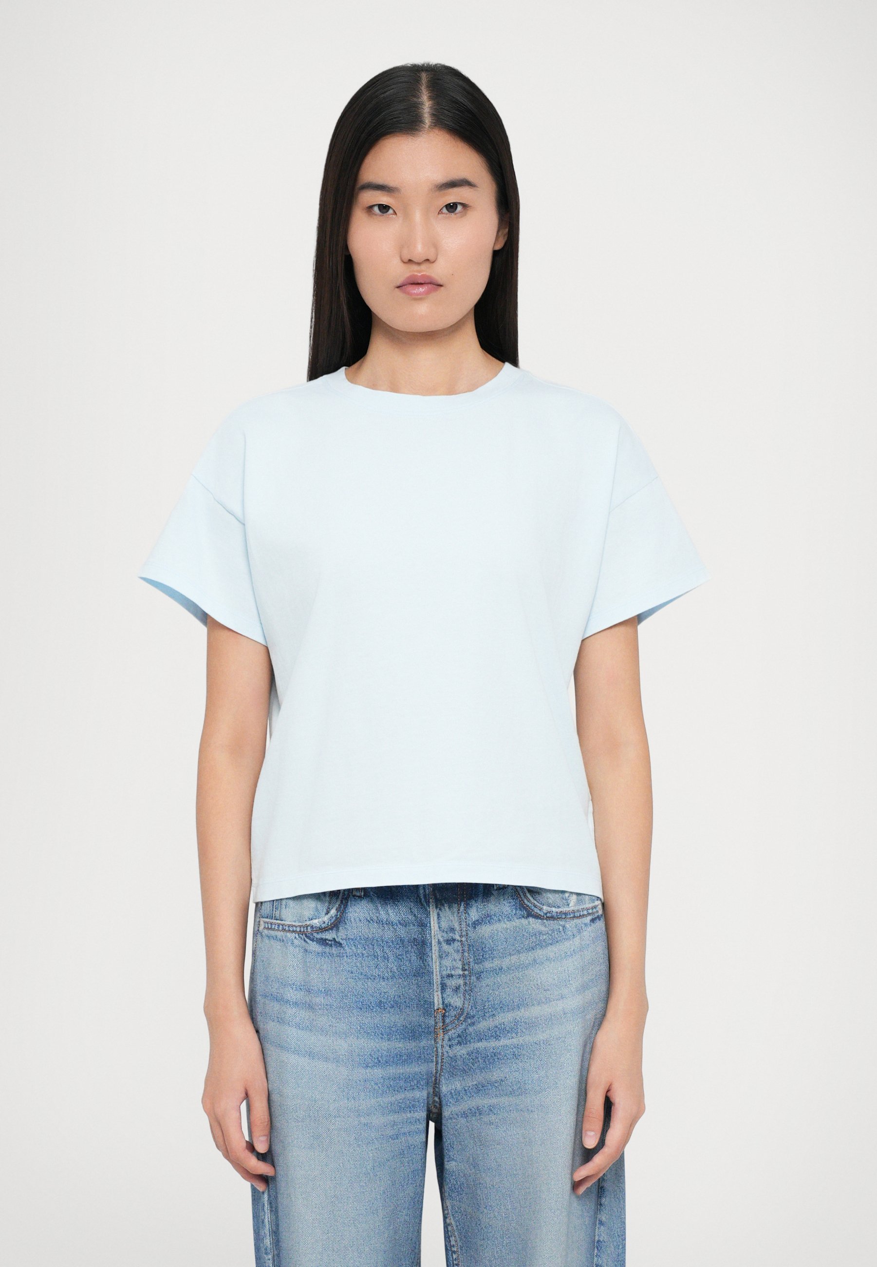 Rag & Bone Kelly Boxy T-shirt - Basic T-shirt - blauw