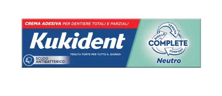 KUKIDENT Kukident Complete Neutro Sabor Neutro 40 g Crema Adhesiva Para Dentaduras Postizas