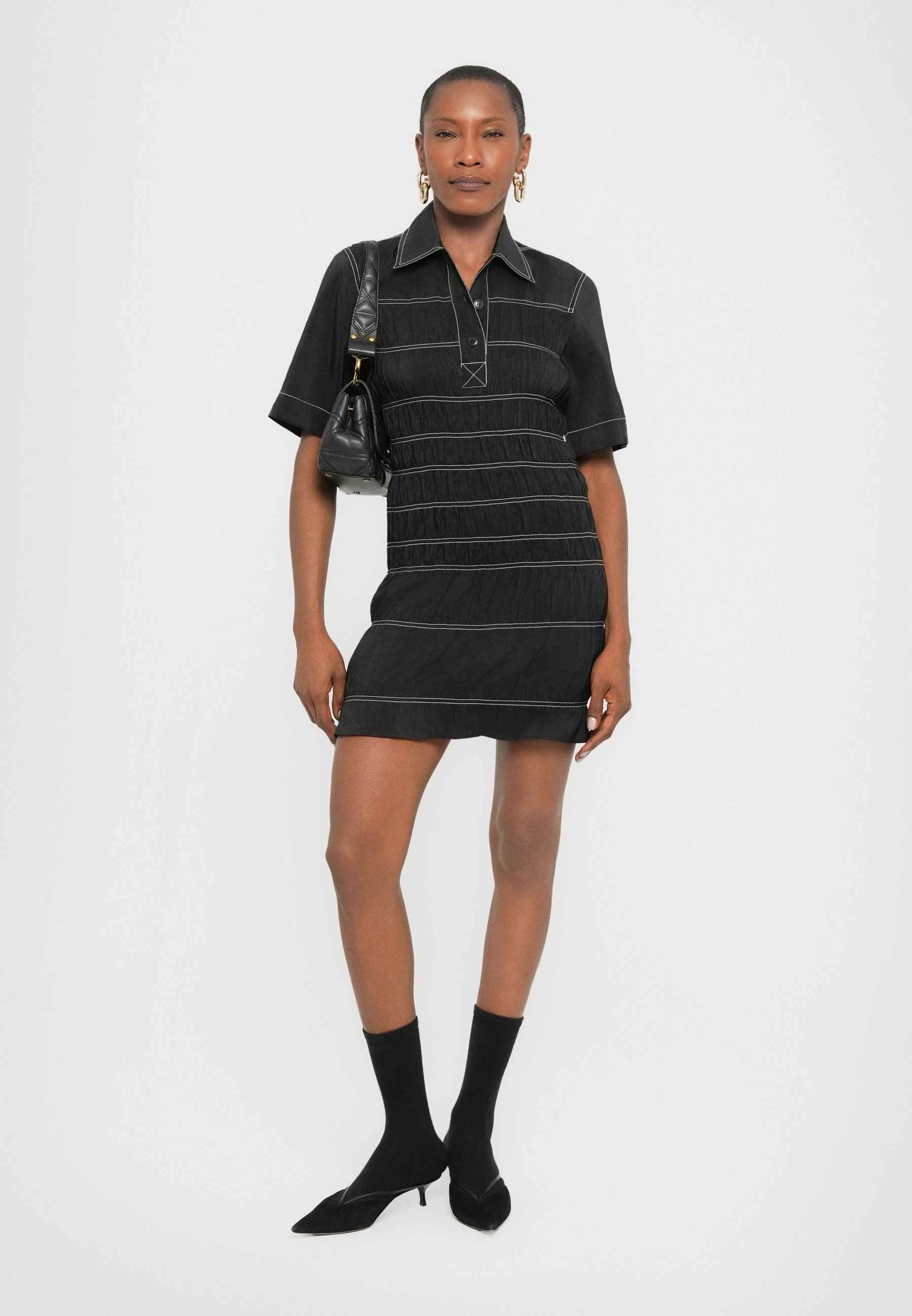 Robe-chemise Nanushka NOMIA - noire