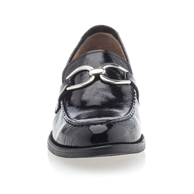 Schwarze Damen-Loafer/Bootsschuhe