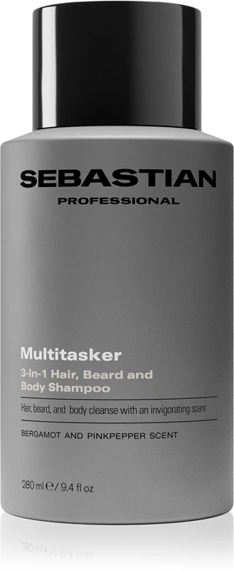 Sebastian Professional SEB MAN - Shampoo multifuncional para cabelo, barba e corpo