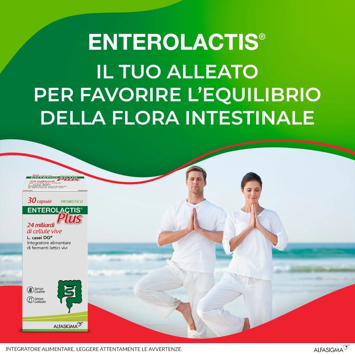 ENTEROLACTIS Enterolactis Plus 30 capsules Voedingssupplement met melkzuurfermenten