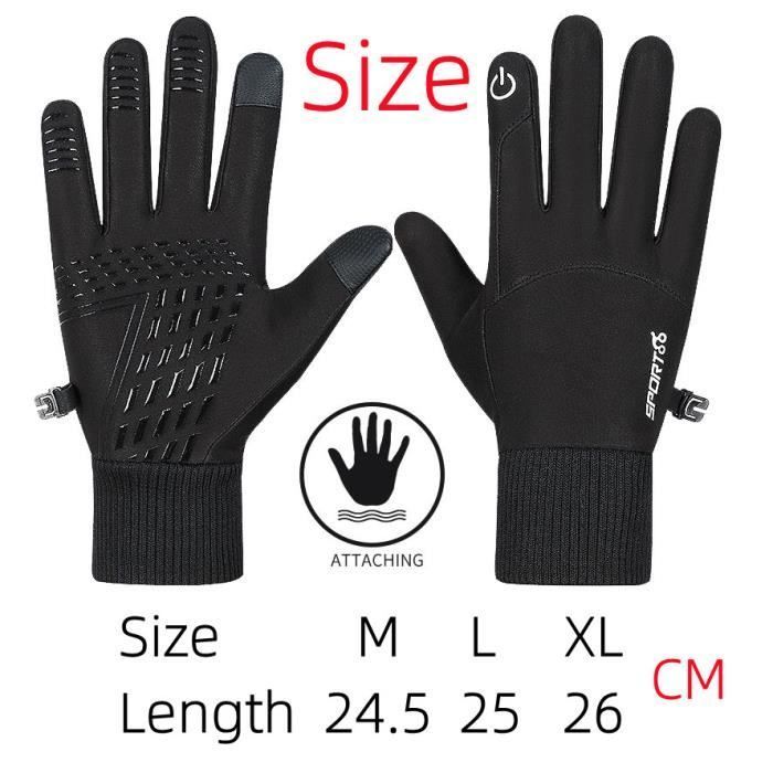 Winter Gloves - BRAND - Model - Waterproof - Touchscreen Compatible - Size M