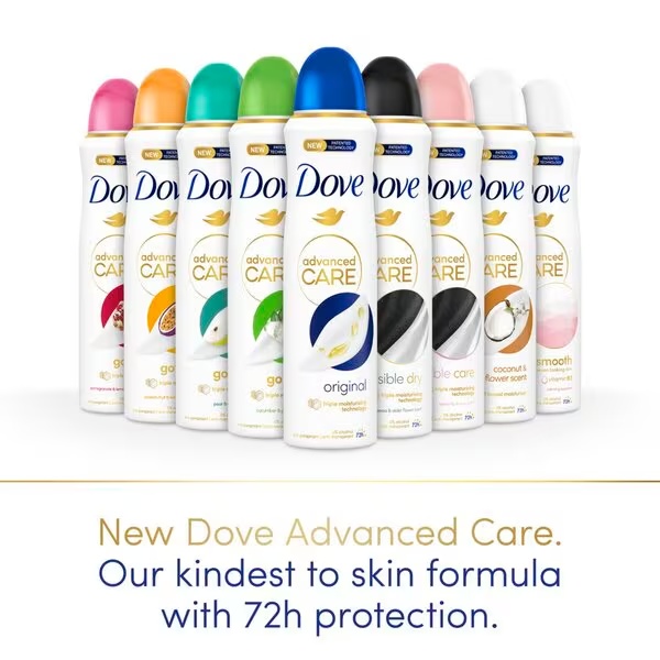 Dove Advanced Care Go Fresh antiperspirant dezodorans sprej s krastavcem i zelenim čajem 150 ml