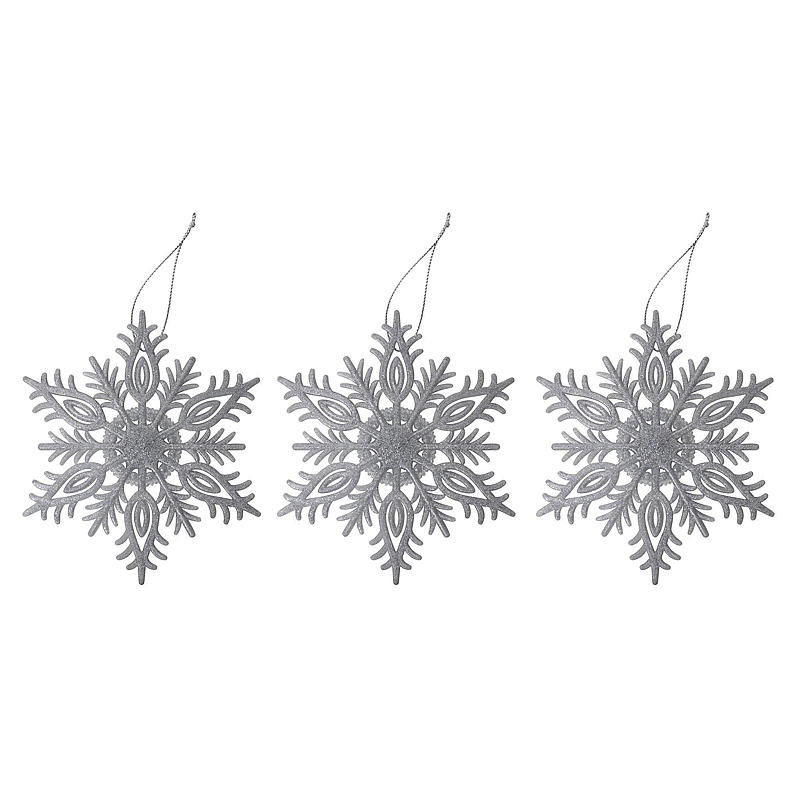 Hem Snöflinga 3-pack dekorativa hängen