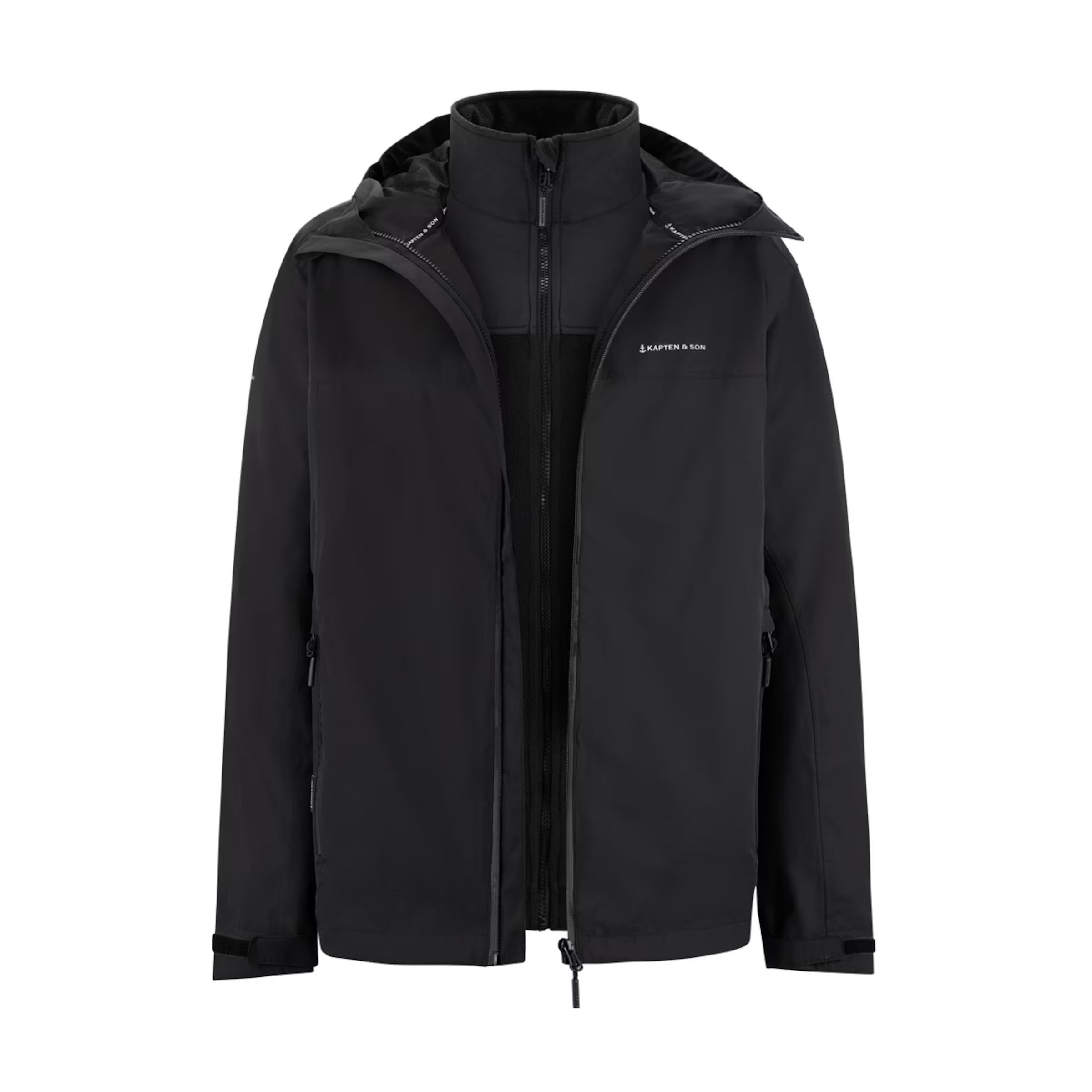 Veste 2 en 1 Everyday entièrement noire
