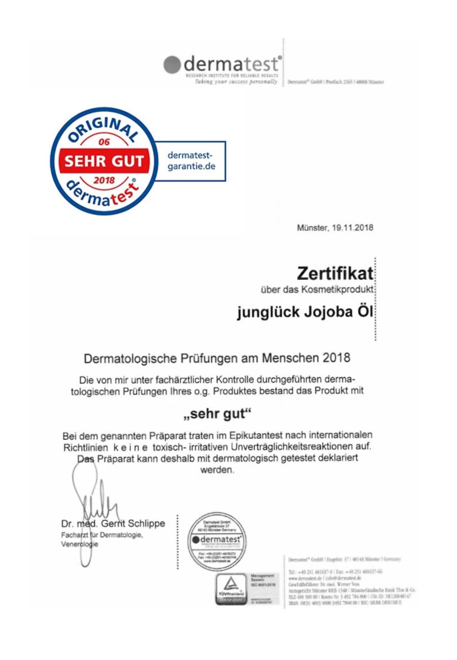 Juniglück Body Oil Jojoba Oil - 100 ml