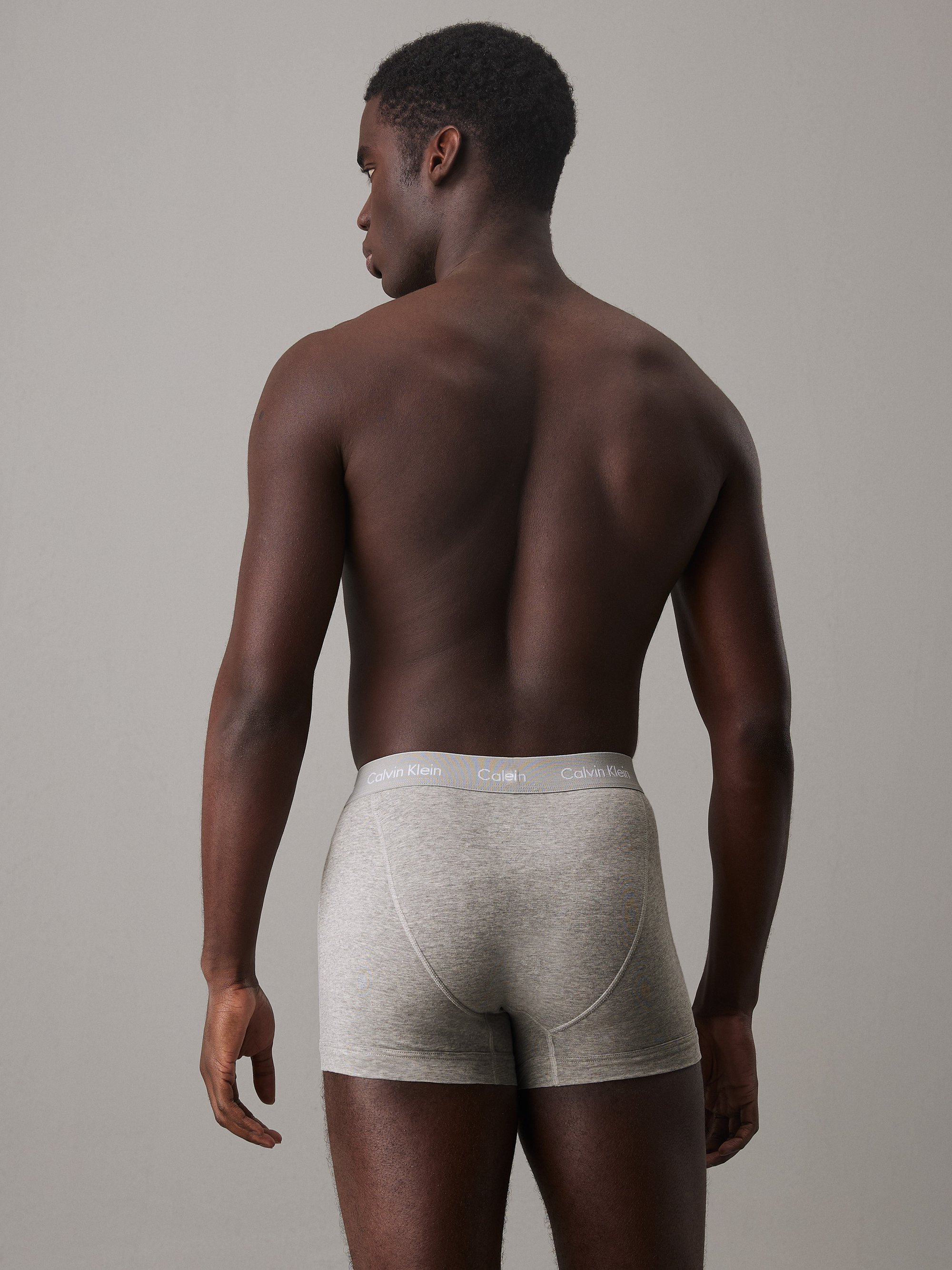 Calvin Klein Underwear TRUNK 3 PACK COTTON STRETCH - Boxernadrágok - szürke heather