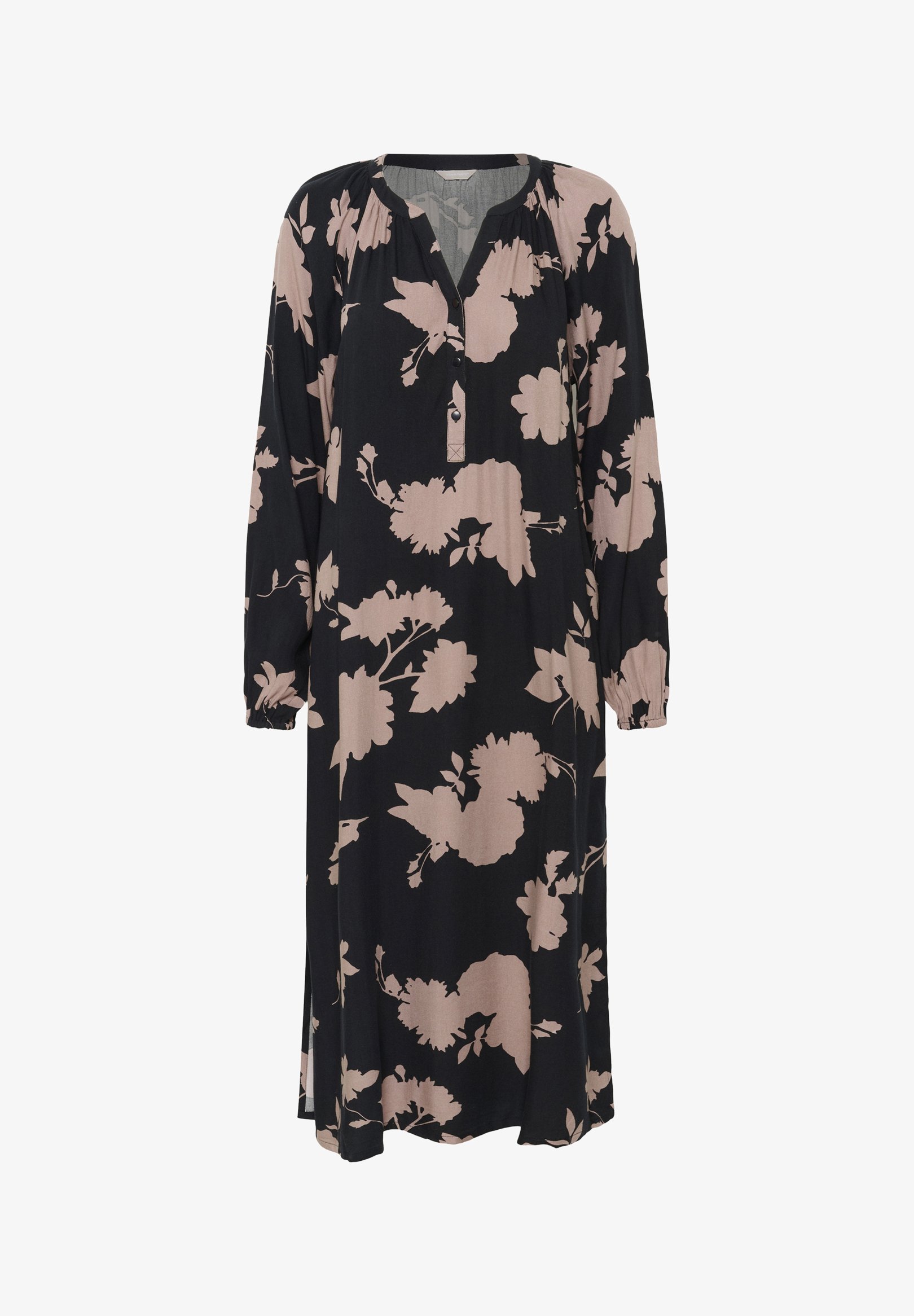 Bon'A Parte ELISA - Hemdkleid - schwarzer Rosenprint mit großem Blumenmuster