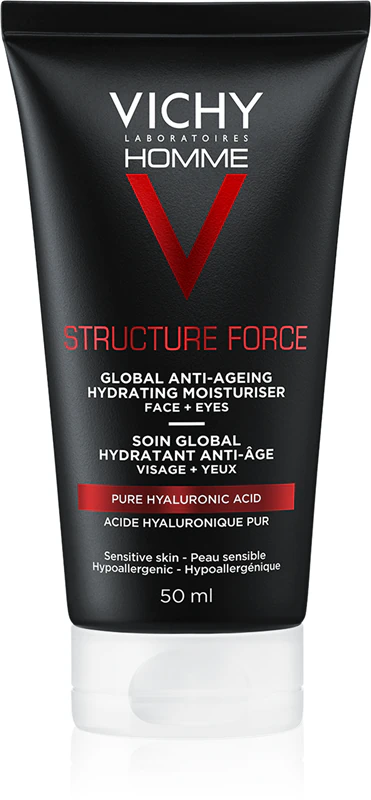 Vichy Homme Structure Force Creme Firmador Antirrugas com Ácido Hialurônico