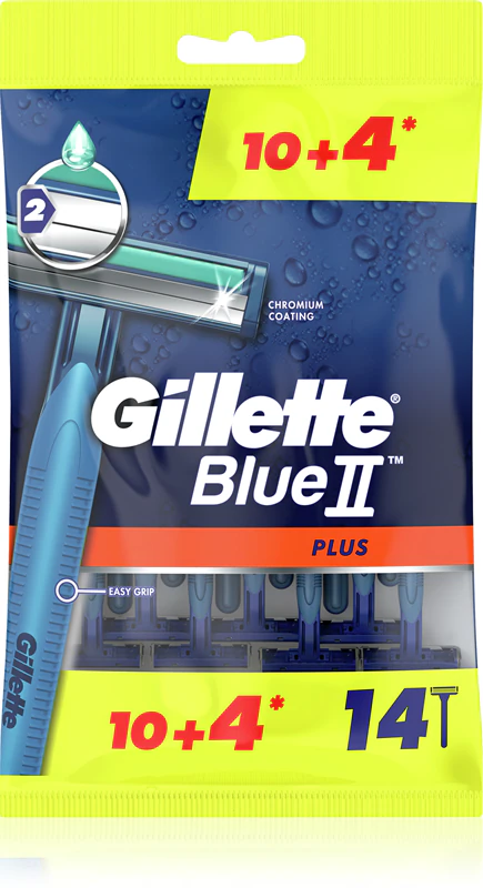 Aparelhos de barbear descartáveis Gillette Blue II Plus para homens