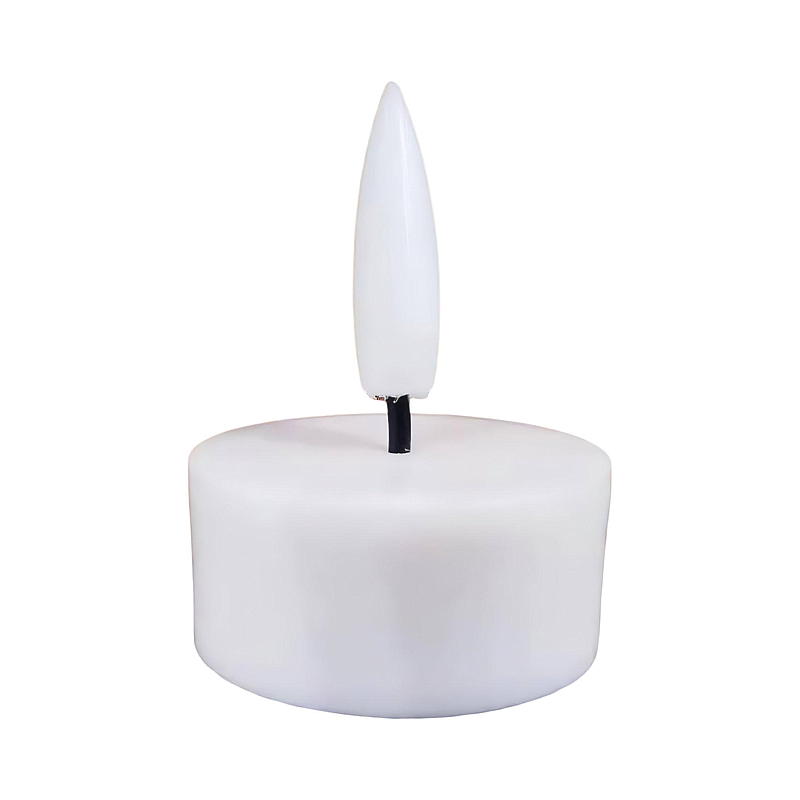 Lot de 4 bougies chauffe-plat LED Vie Home avec minuterie, blanches