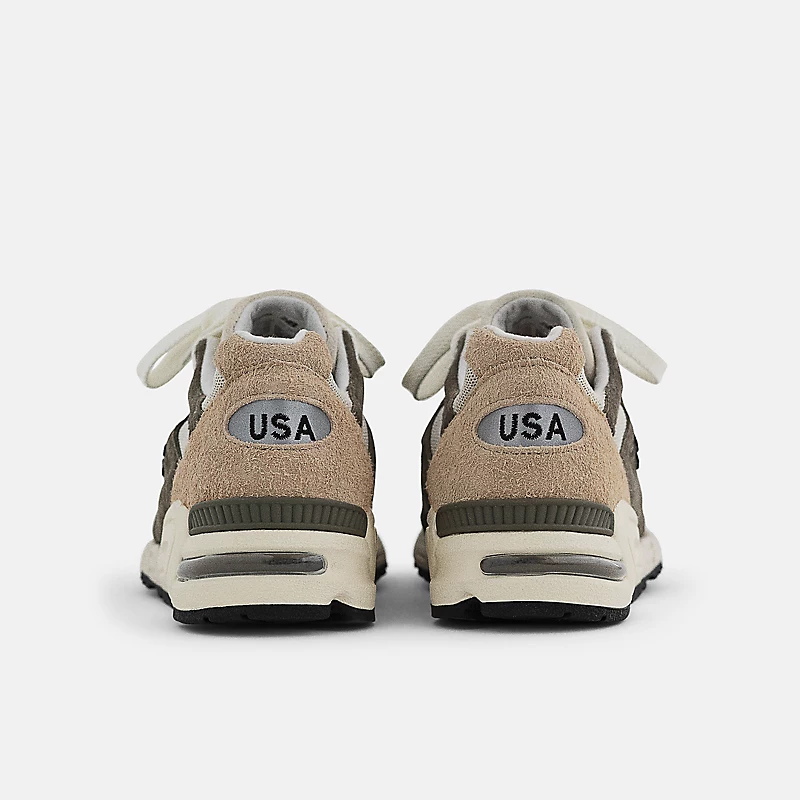 Męskie, wyprodukowane w USA 990v2 – szare fra brązowym
