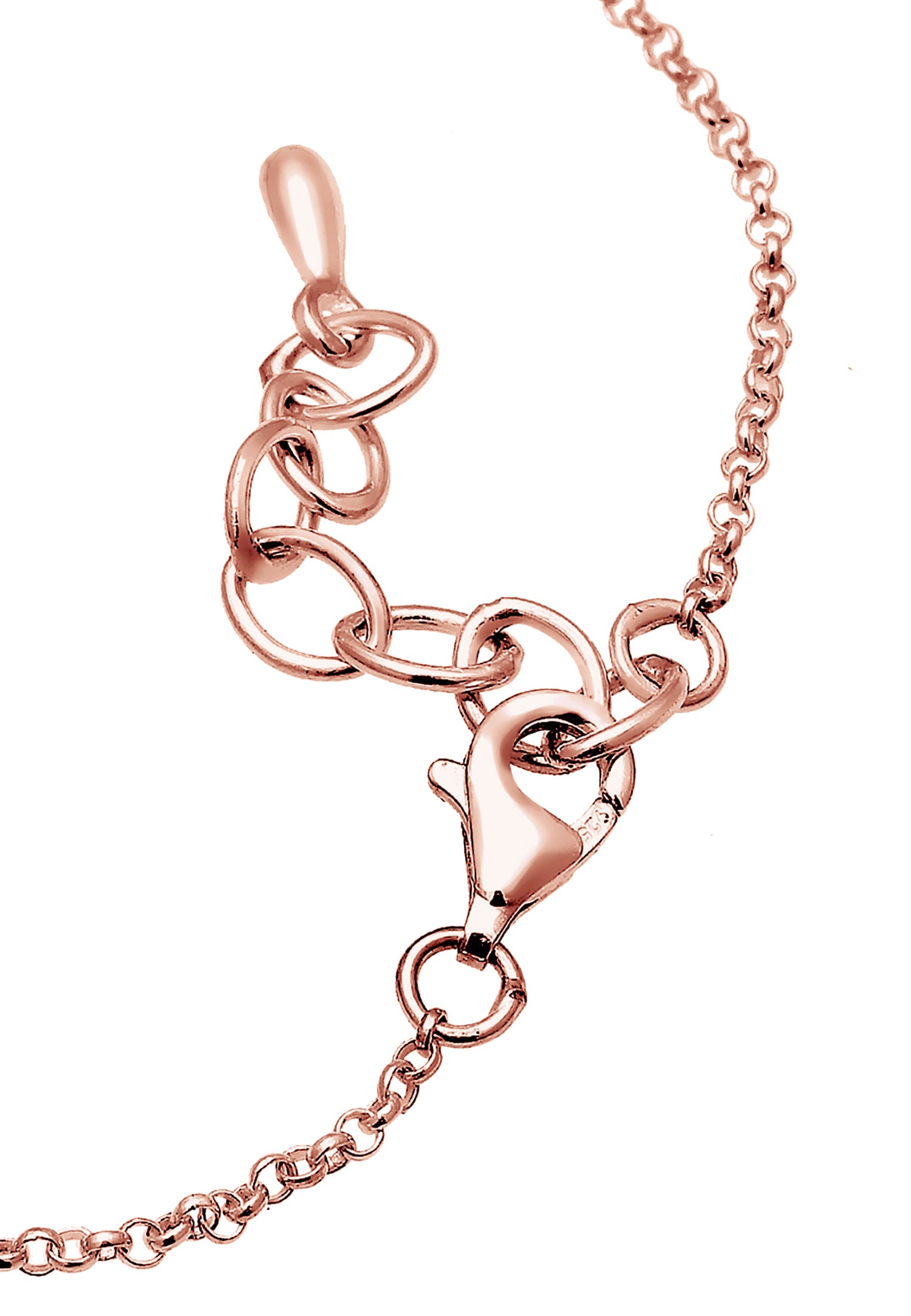 Elli Femme Choker Paillette Simple - (925/1000) Argent