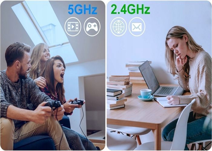 600 Mbps sans fil USB WiFi adaptateur antenne bi-bande 2.4G / 5GHz Lan USB 2.0 PC ethernet récepteur 802.11AC Wifi