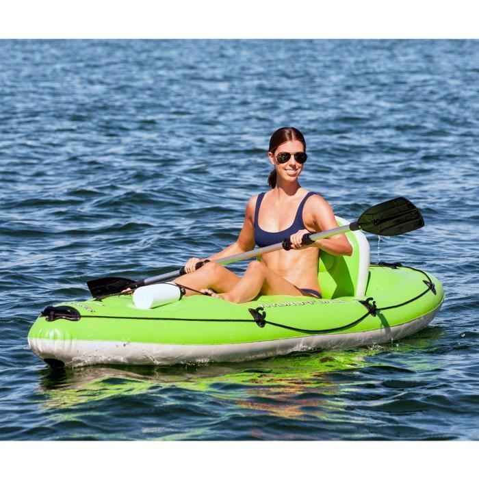 Kayak hinchable - BESTWAY - Koracle - 1 persona - 270x100x57 cm - Peso máximo 150 kg
