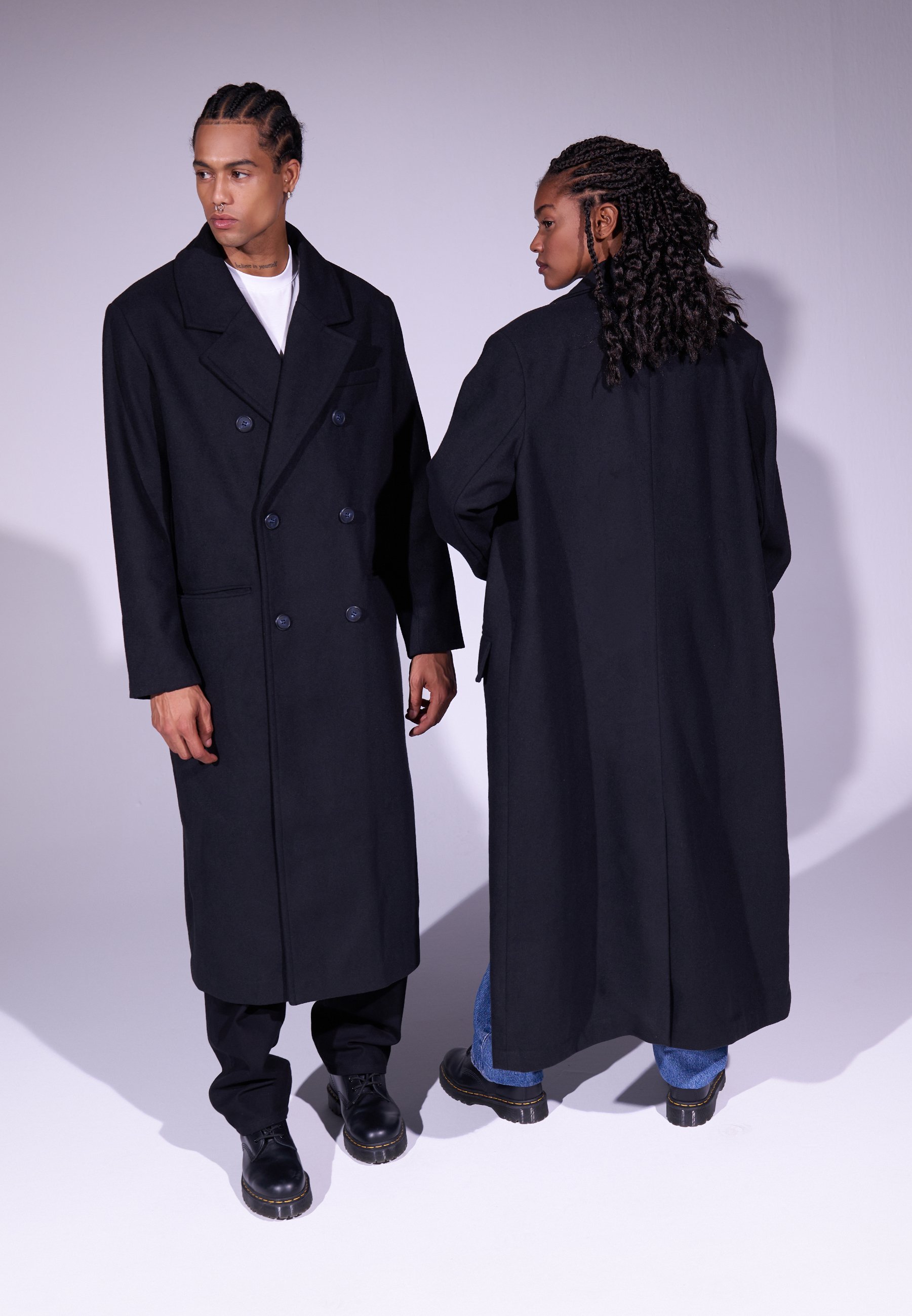 YOURTURN UNISEX - Klassieke jas - zwart