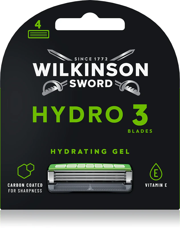 Wilkinson Sword Hydro3 Skin Protection Black Edition vervangende kop