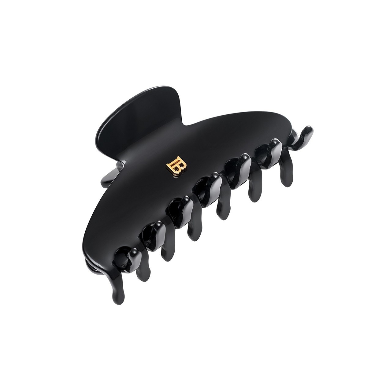 Sponka za lase Balmain Hair Couture, sponka za lase iz celuloznega acetata, srednje velika, črna – 1 kos
