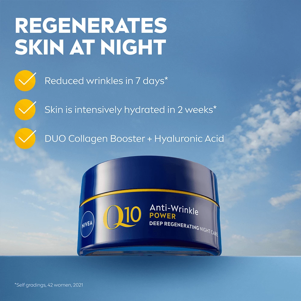 NIVEA Q10 Power Feltöltő Éjszakai Krém 50 ml