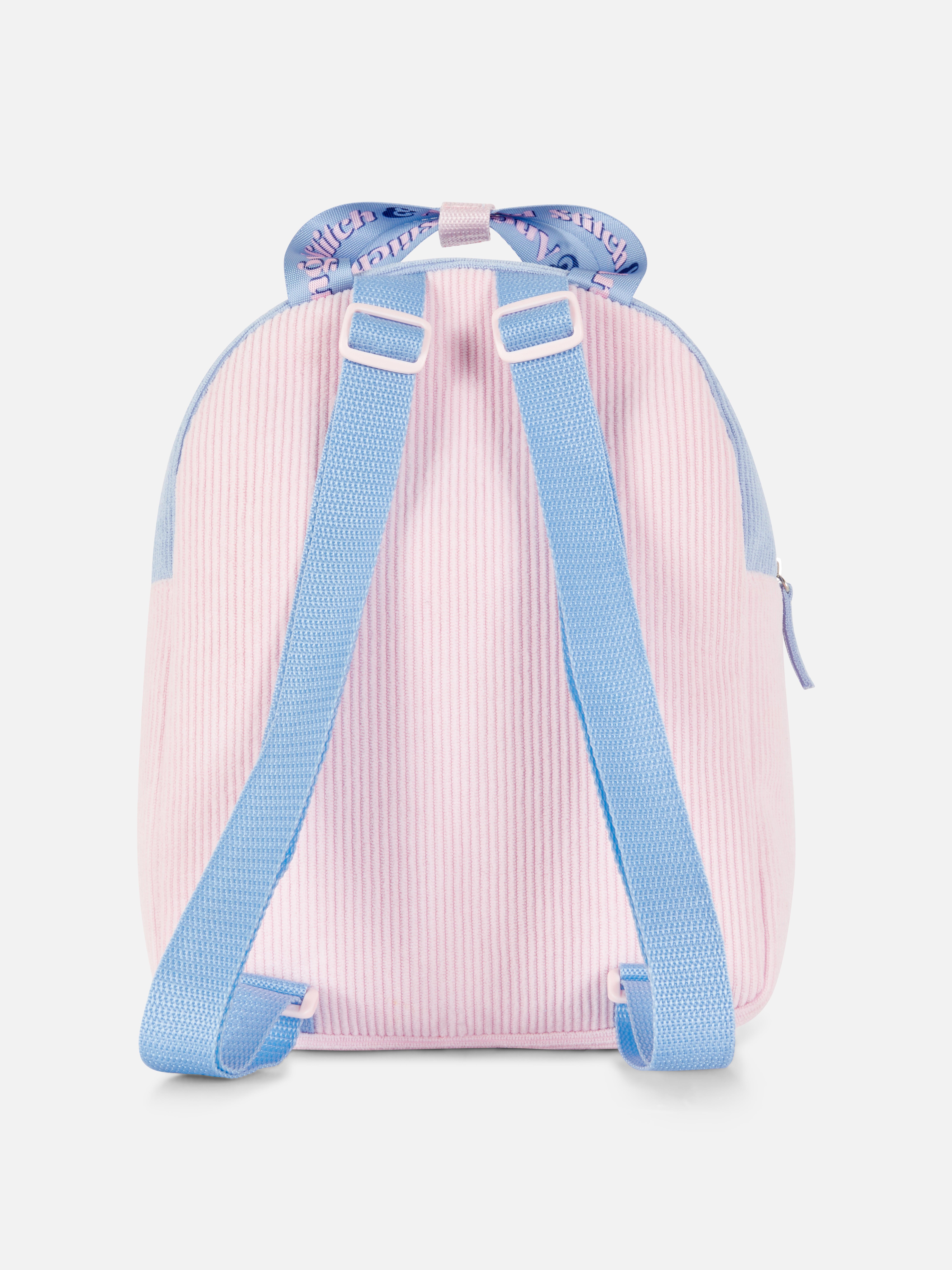 Kordbársony hátizsák Disney Stitch Egy kordbársony Disney hátizsák állítható vállpántokkal és cipzárral