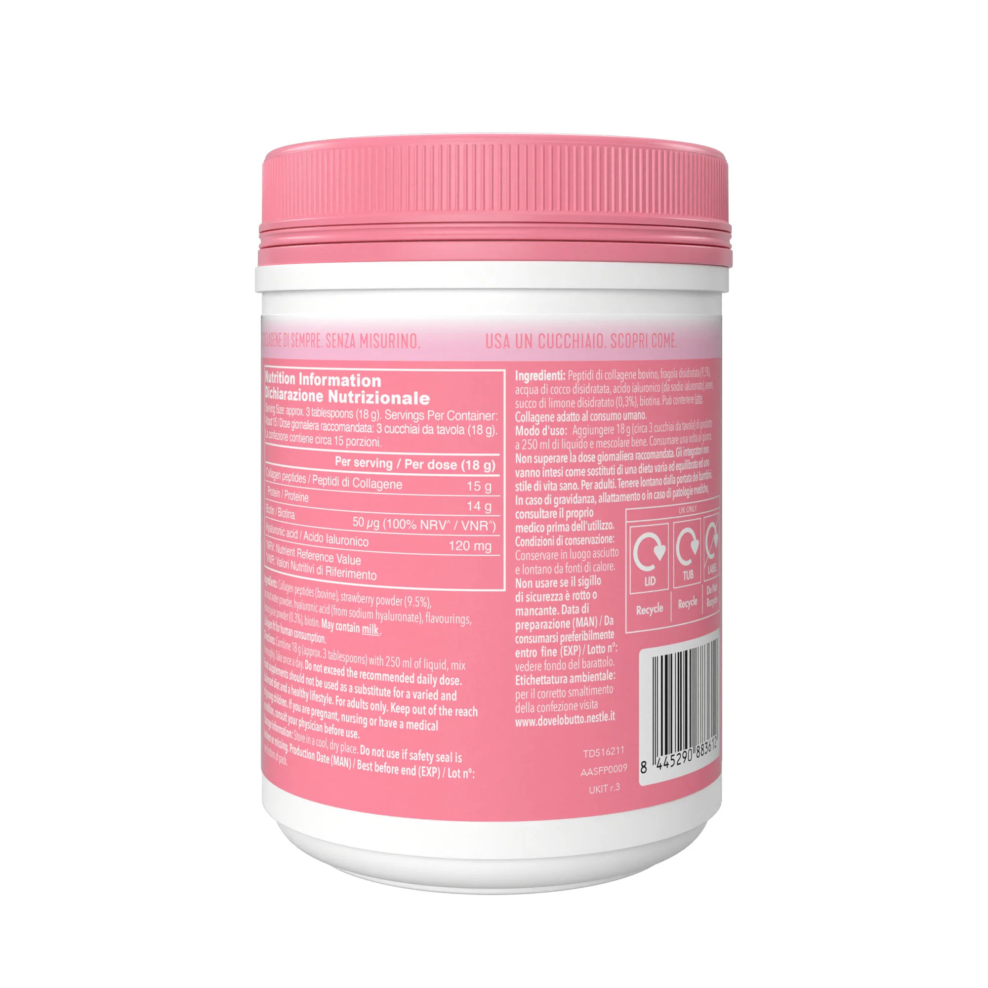 Integratori Alimentari Beauty Collagen - Integratore Pelle, Integratore Unghie e Capelli, Integratore Viso