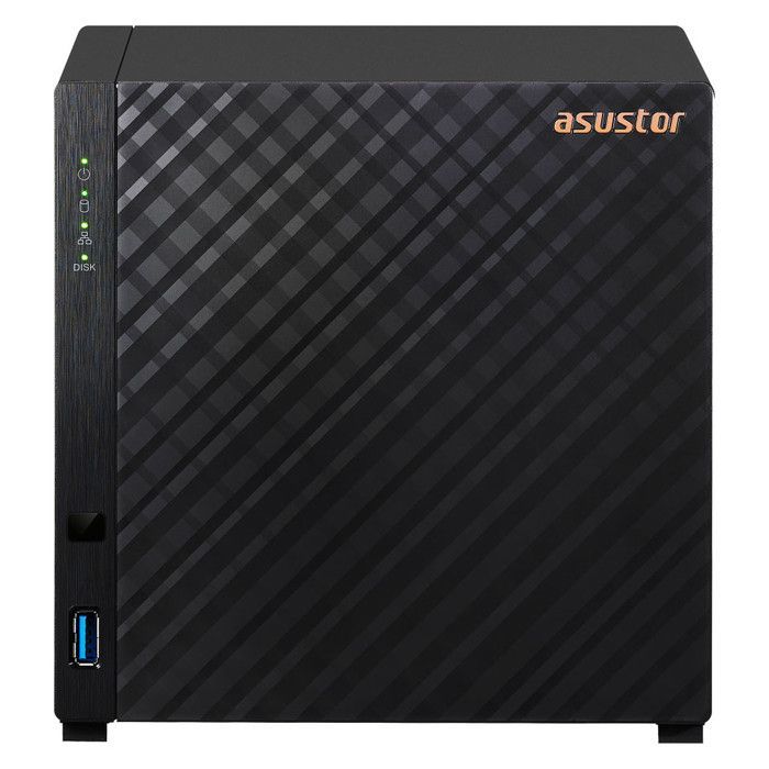 Servidor NAS - ASUSTOR - AS1104T - 4 baias - Gigabit Ethernet - Realtek RTD1296 1,4 GHz