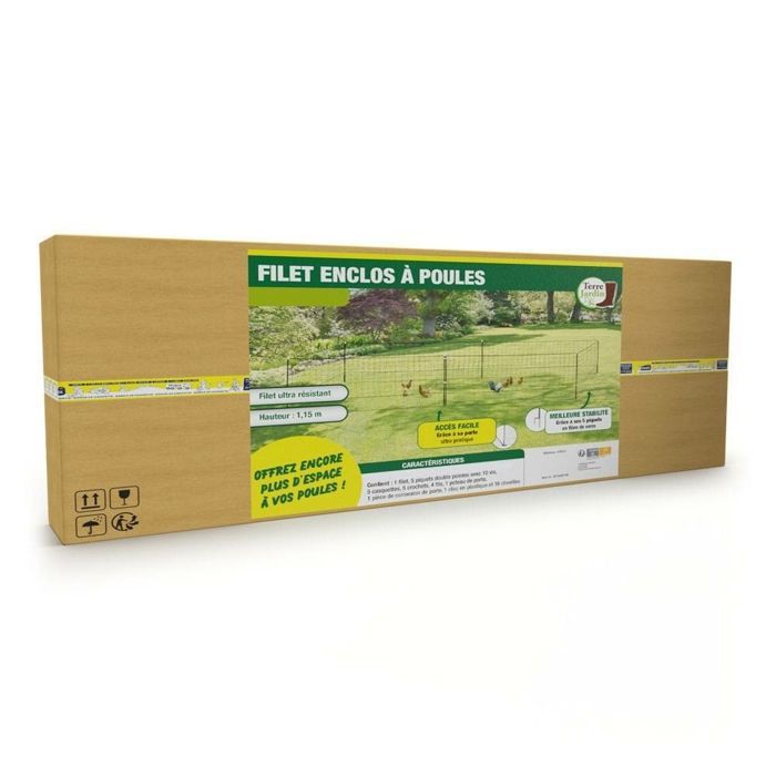 Filet pour poules - enclos poulailler - 12M