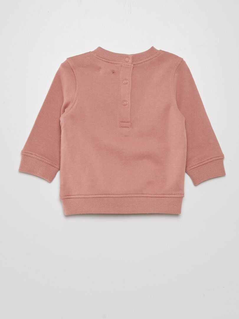 Lichtgewicht fleece sweatshirt - Roze
