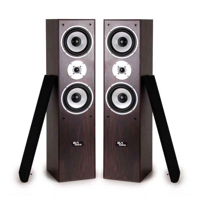 Floorstanding Speakers - Evidence Acoustics - EA700-WAL - 3-way - 500W PMPO - Walnut - 5M Cable