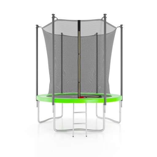 Trampoline 185 cm 6 ft voor binnen, inclusief net, beschermmat en ladder.