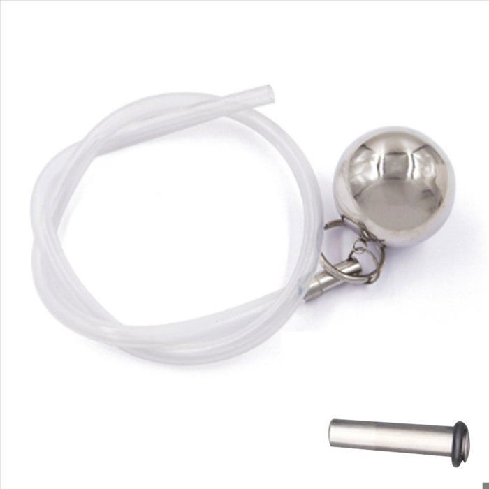 4 flotadores de bola para barril de cerveza, flotador de acero con tubo de silicona, accesorios de limpieza de barriles, válvula