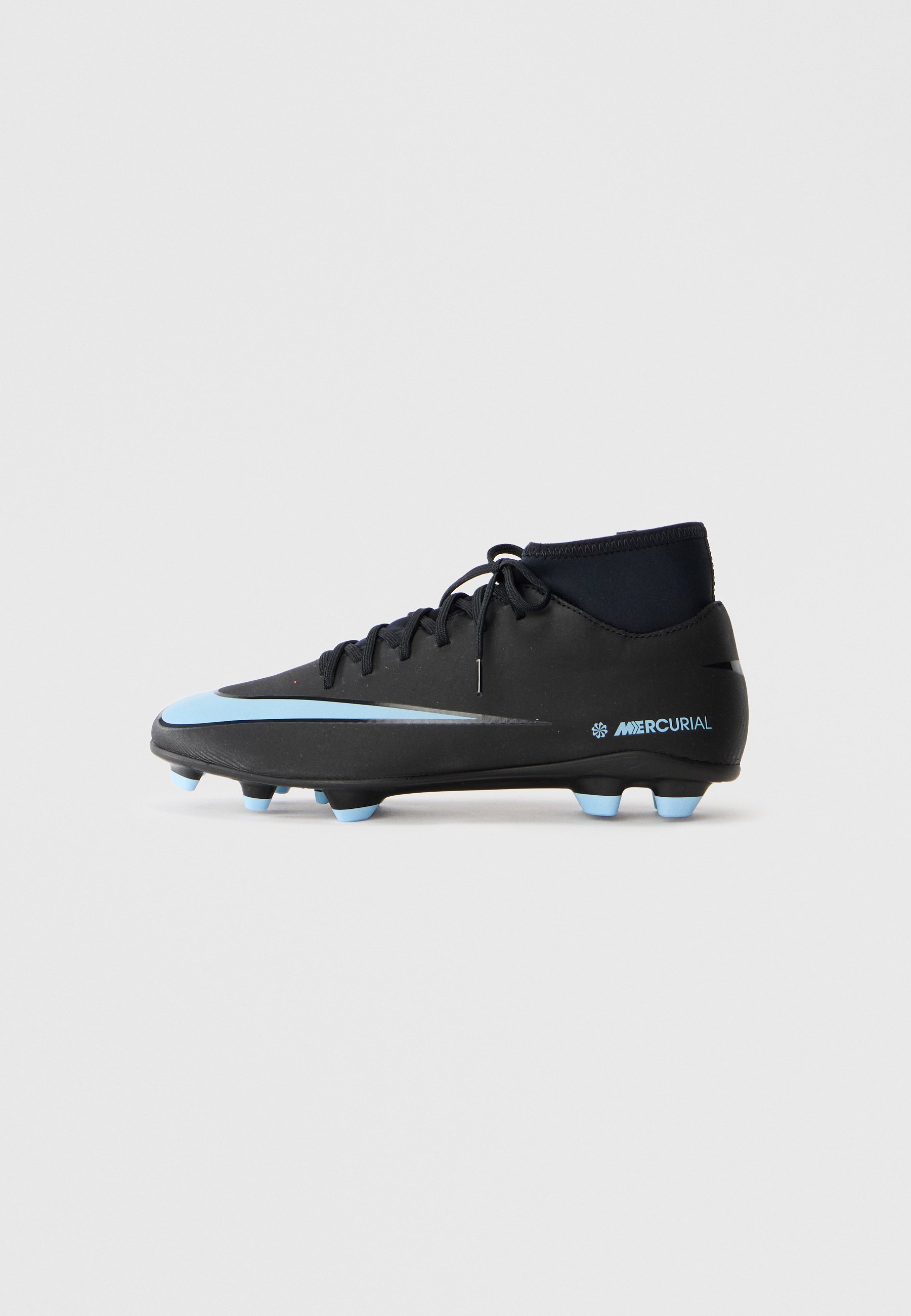 Nike Performance MERCURIAL SUPERFLY 10 CLUB FG/MG - Voetbalschoenen voor stevige ondergrond - zwart/ijsblauw