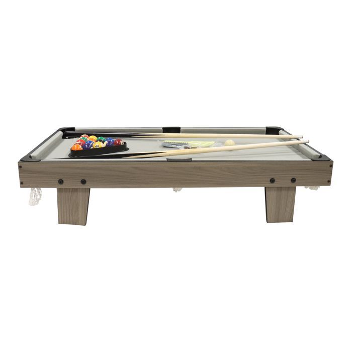 Tavolo da biliardo mini Cougar - 90 cm - Rovere/Grigio - Accessori inclusi