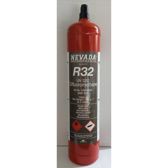 1000 ml R32 koelmiddelgasfles - Nevada - 1/2