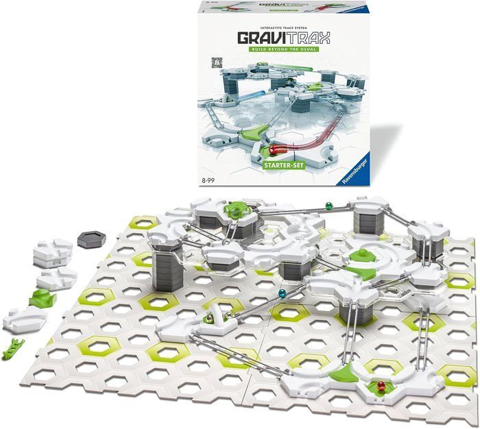 Set de inicio Gravitrax de 122 piezas, pista de canicas, set de construcción creativo, para mayores de 8 años, 22410, Ravensburger