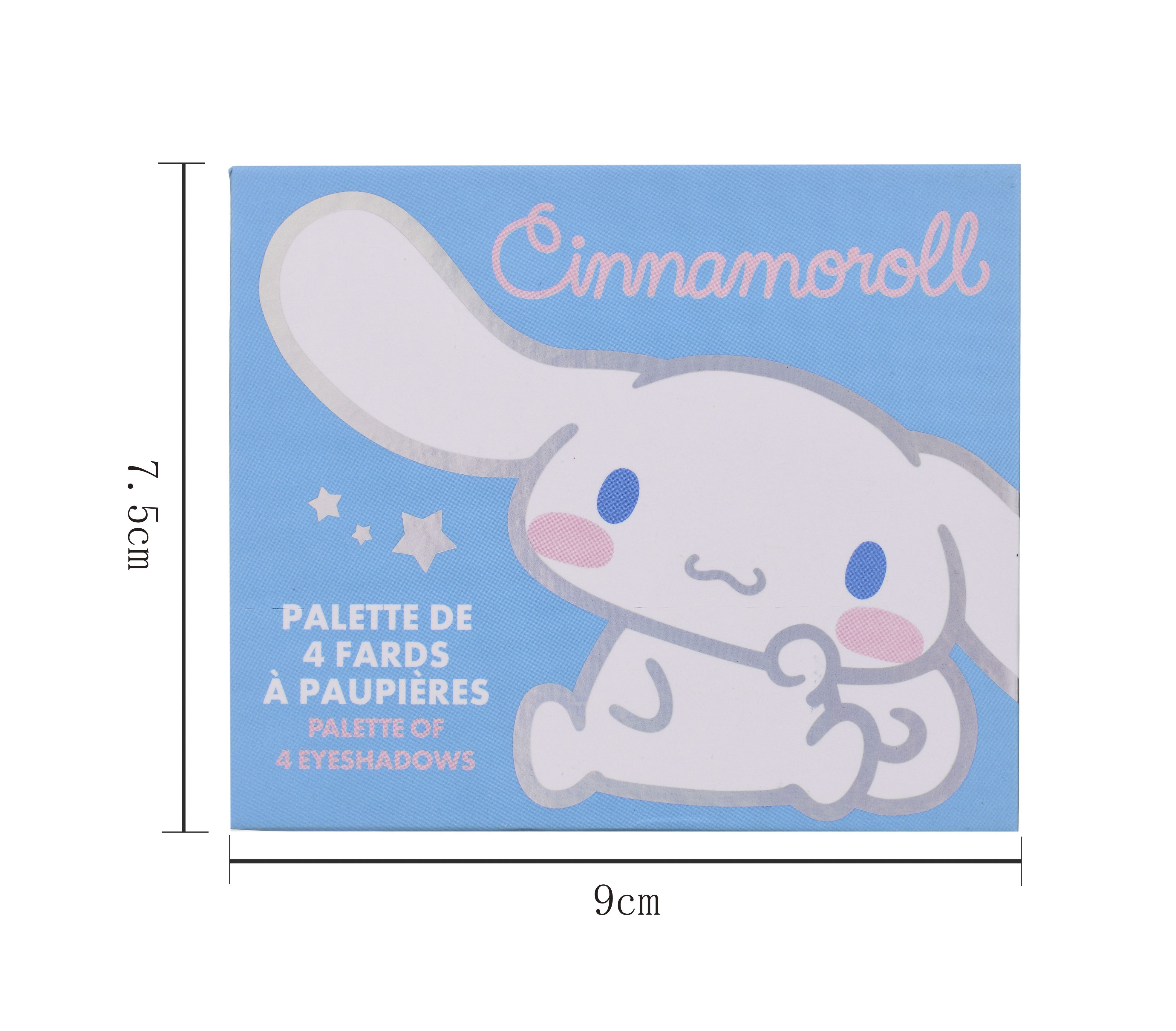 „Cinnamoroll“ 4 atspalvių akių šešėlių paletė Akių šešėlių paletės ir makiažas