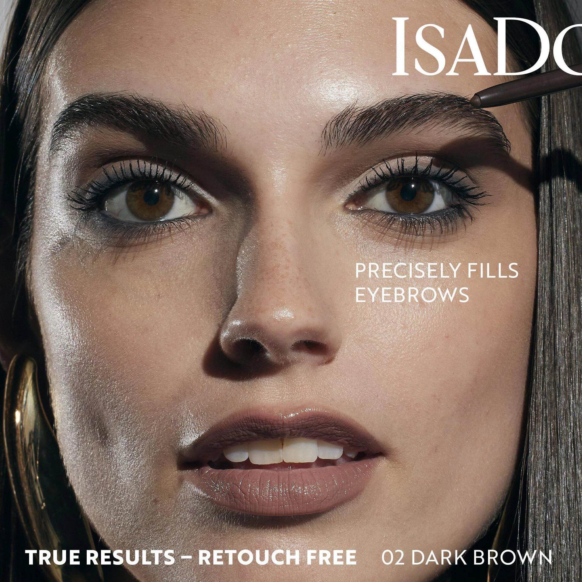 Olovka za obrve Brow Fix 24H, 02 tamnosmeđa - Isadora