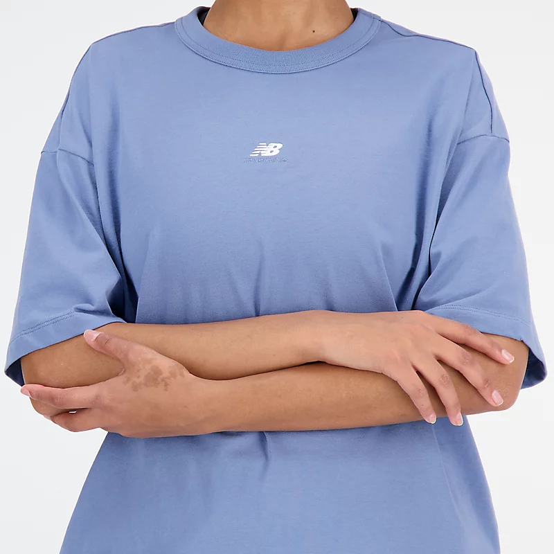 Damska koszulka sportowa oversize – MERCURY BLUE