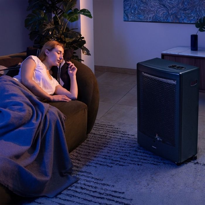 Calefactor de gas catalítico Cecotec ReadyWarm 5300. 3000 W de potencia en 2 niveles, calor uniforme, triple sistema de seguridad.